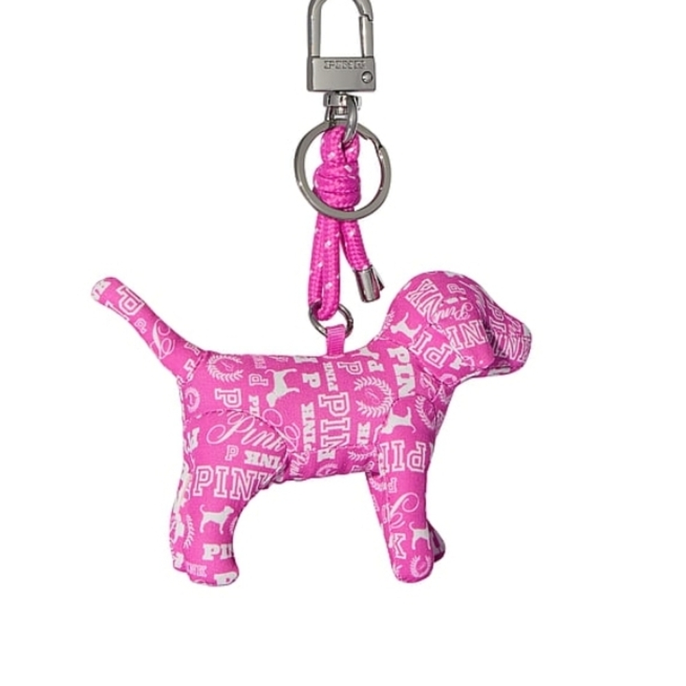 Pink Dog Keychain